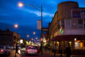 Devon Avenue businesses in West Ridge.
